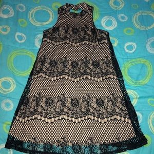 NWOT xhilaration Black Lace Dress Ladies XS